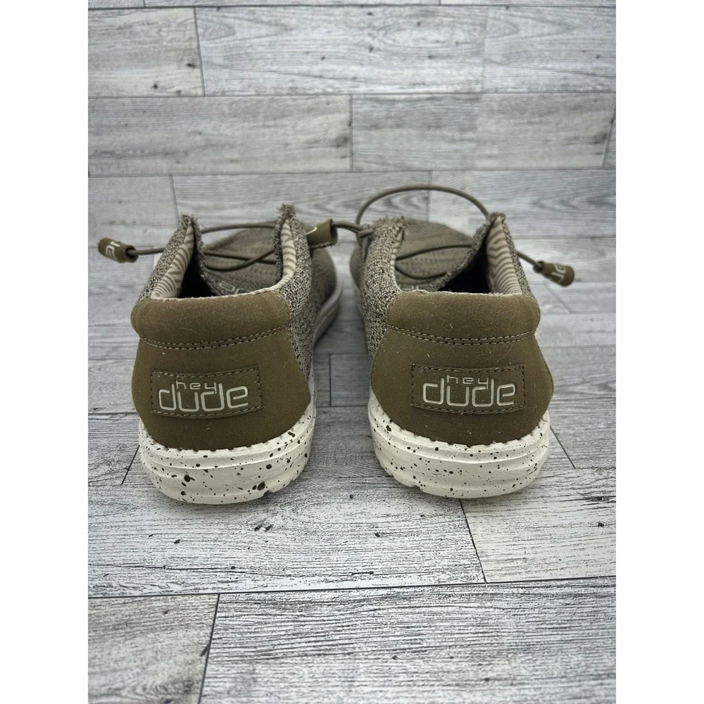 Hey Dude Wally Sox Brown Men's Casual‎ Loafers Shoes Comfort Lightweight Sz US 7